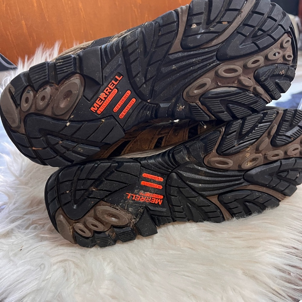 Merrell Men's Brown steel toe work Boots F2413-11 size 9 - Picture 9 of 9
